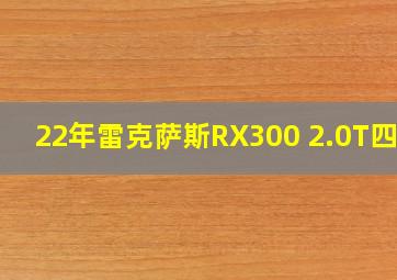 22年雷克萨斯RX300 2.0T四驱